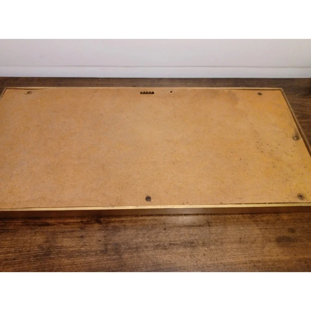 Vintage homco last supper gold mirror wall hanging